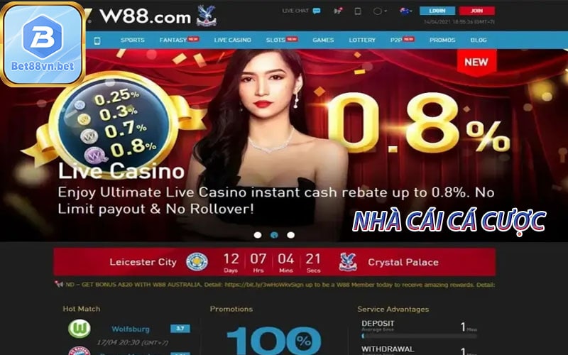 Giới thiệu vài nét về nhà cái W88